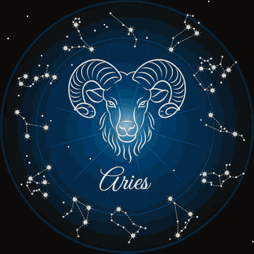 Aries animated symbol