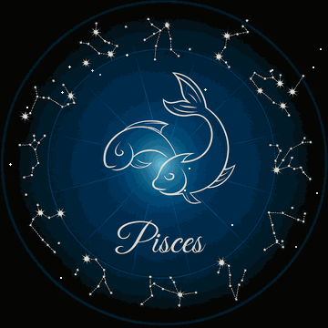 Pisces animated symbol