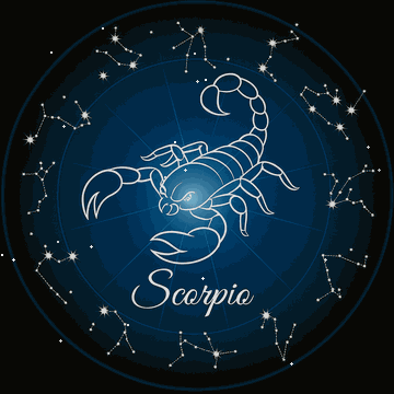 Scorpio animated symbol
