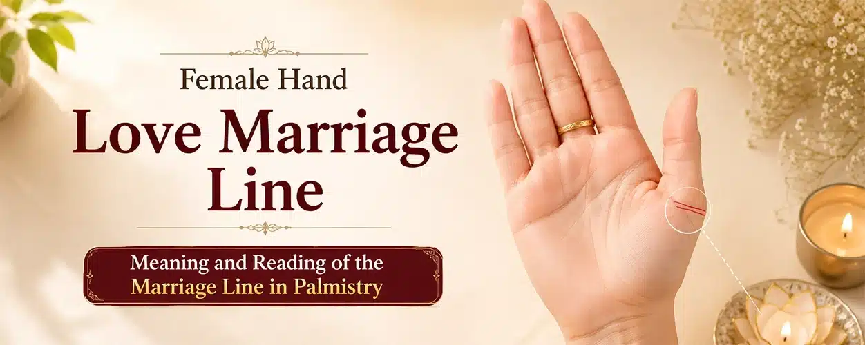 Soulmate Love Marriage Line in Female Hand: Timing & Signs