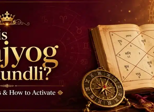 what is rajyog in kundli showing planetary combinations for success, wealth, leadership, and prosperity in Vedic astrology