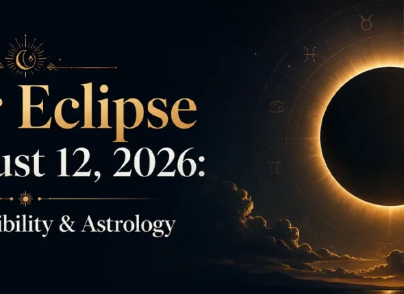 Solar eclipse of August 12 2026 with time, visibility and astrology details